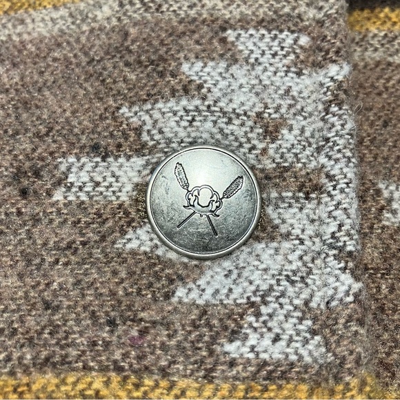 Cotton & Rye Brown southwestern Patterned Jacket with Sherpa lining XL - Picture 7 of 7